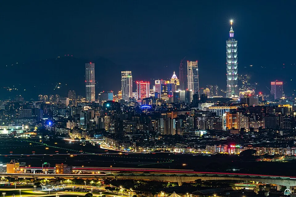 Taipei night skyline