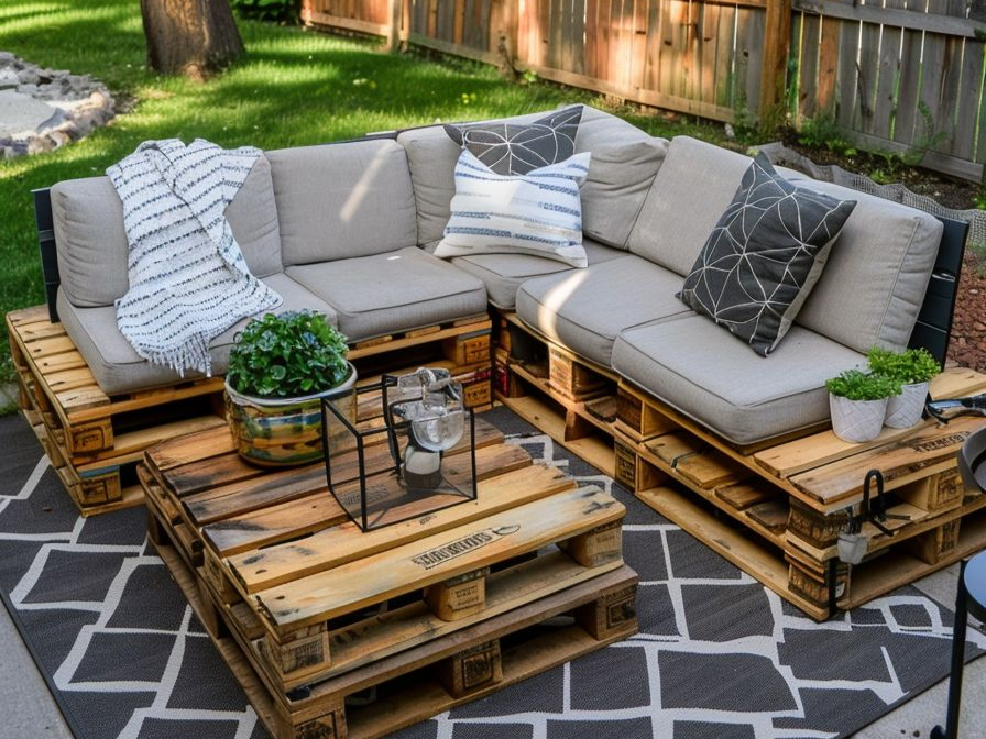 Corner pallet sofa inspiration