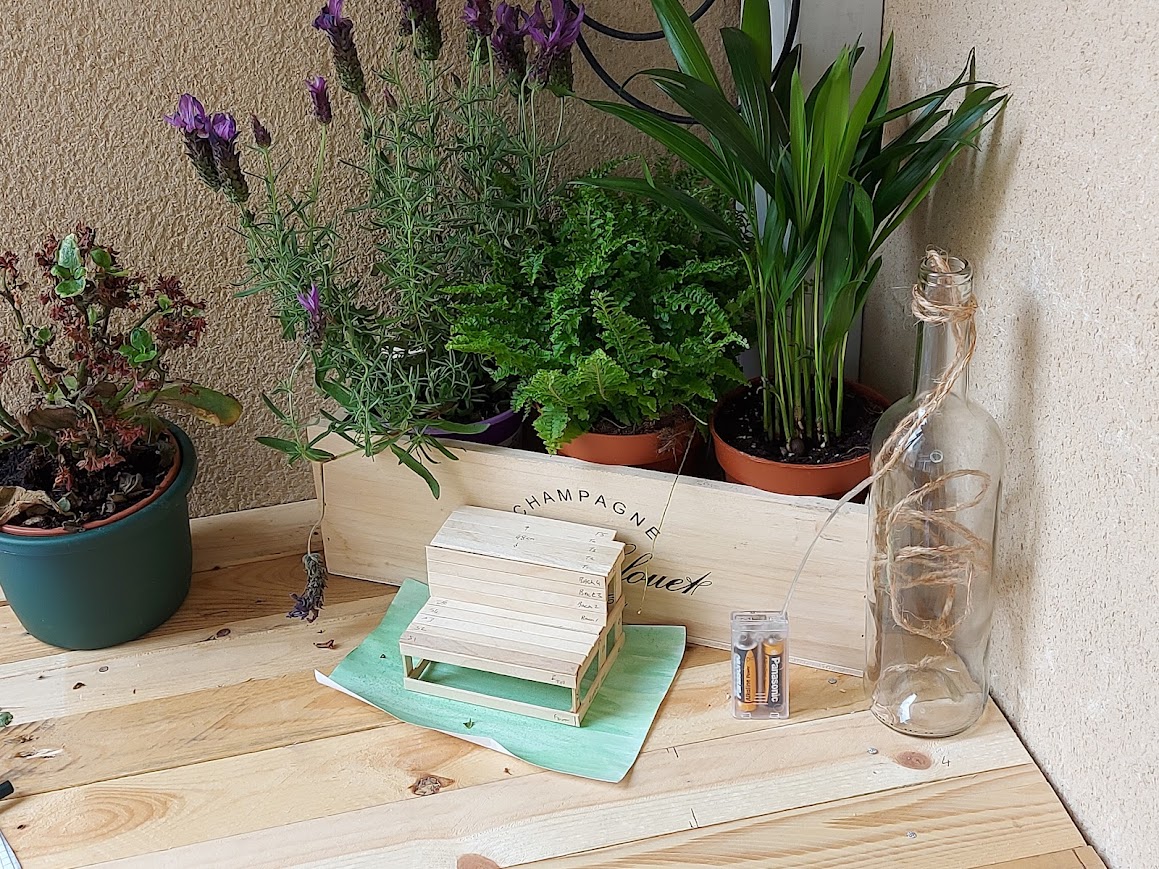 Scale model detail showing joint