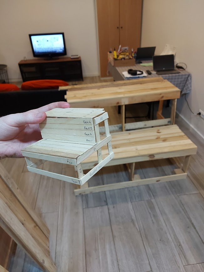 1:10 scale model front view