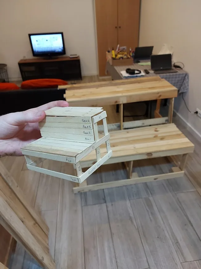 1:10 scale model front view